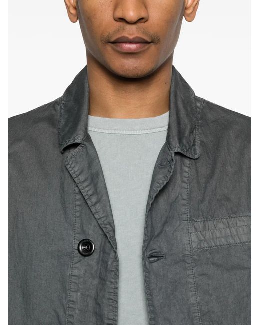 C P Company Gray Buttoned Pocket Jacket for men