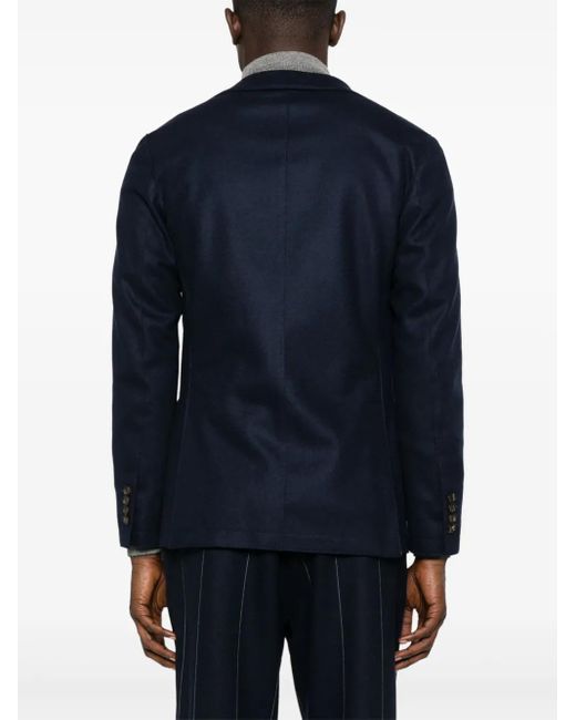 Eleventy Blue Single-Breasted Blazer for men