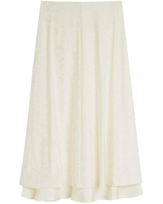 Jil Sander フローラル スカート White