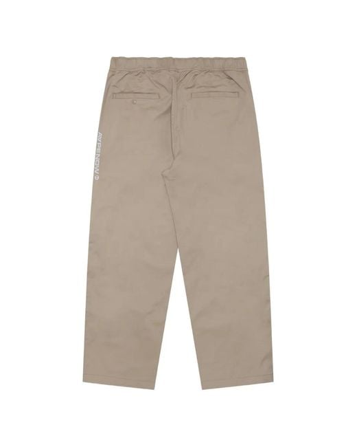 Aape By A Bathing Ape White Moonface-Patch Drawstring Chino Pants for men