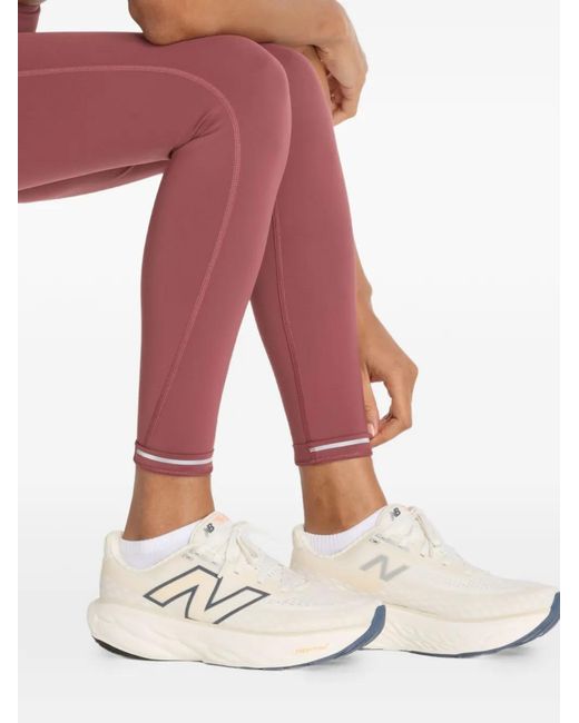 New Balance Red Logo-Print Leggings