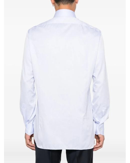 メンズ Kiton コットン シャツ White