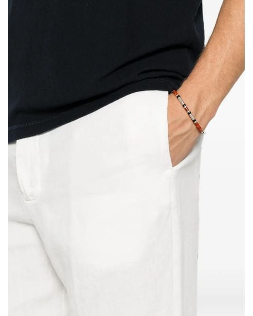 Costumein White Jean 19 Elasticated-Waistband Trousers for men