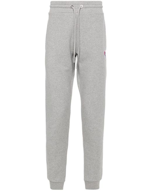 Pantalon de jogging à patch logo Moncler pour homme en coloris Gray