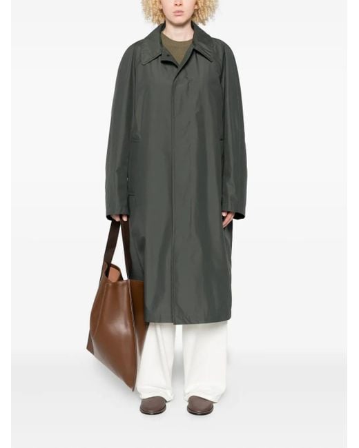 Sofie D'Hoore Gray Buttoned Patch-Pocket Coat