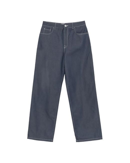 Rohe Blue Contrast-Stitching Jeans