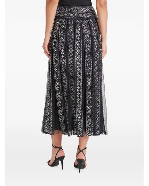Temperley London Gray Gallantry Pleated Maxi Skirt