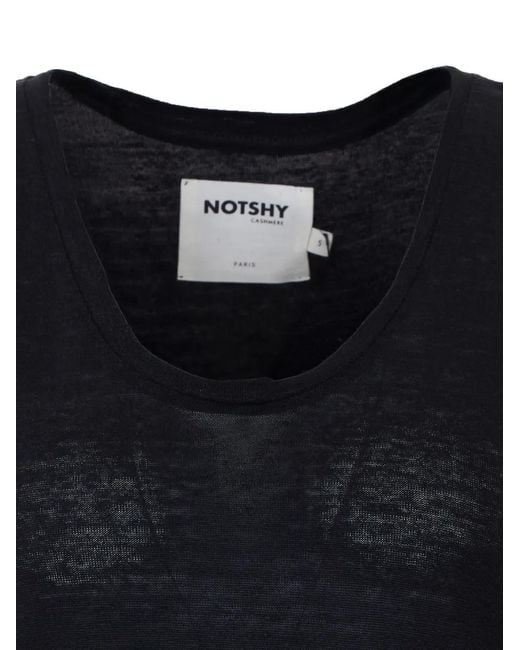 Not Shy Blue Yana Round-Neck Tank Top
