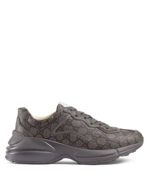 Gucci Rhyton Sneakers in het Grijs voor heren Lyst NL