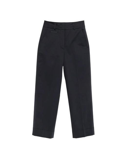 Peserico Blue Cuffed Trousers