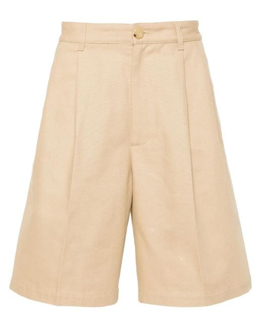 Gucci Natural Embroidered Bermuda Shorts for men