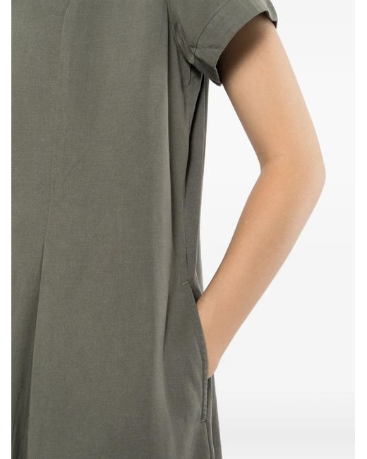 SPORT b. by agnès b. Gray Short-Sleeves Mini Shirt Dress