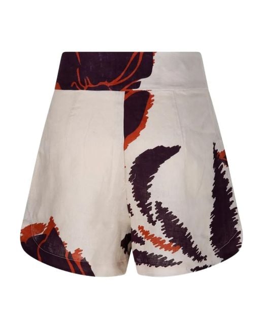 JUAN DE DIOS Natural Linen Shorts