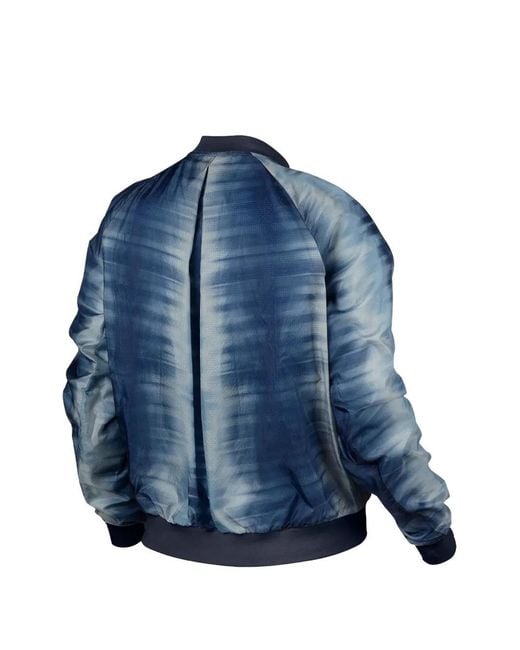 Nike Blue Zip-Up Bomber Jacket