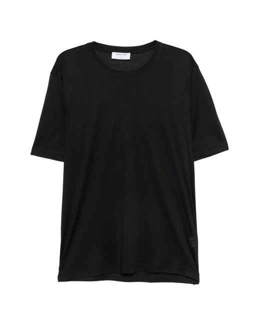 Gran Sasso Black Short-Sleeve T-Shirt for men