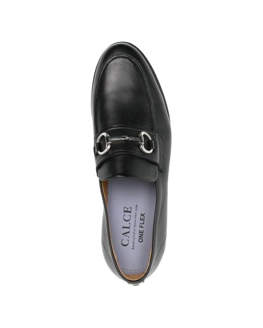 Calce White Hardware Flat Loafers for men