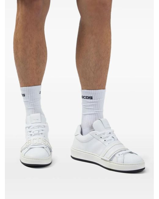 Gcds White Sneakers Band Logo Sneakers