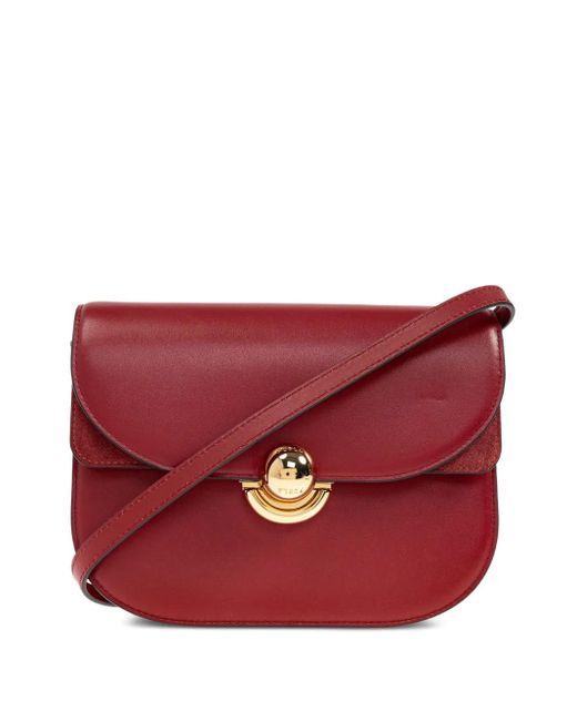 Furla Red Kleine Sfera Umhängetasche mit gebogener Klappe