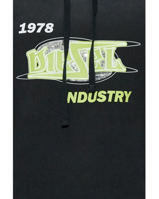 Sudadera F-Buxt-Hood-P2 DIESEL de color Gray