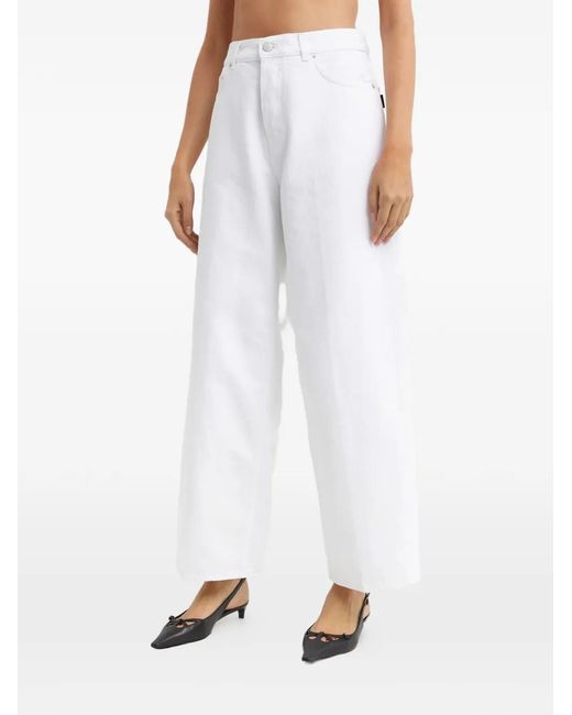 Haikure White Bethany Five-Pocket Jeans