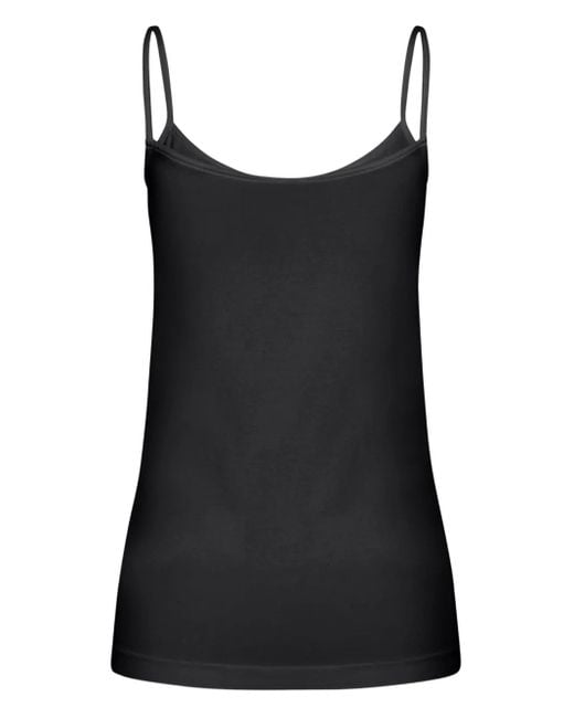 Wolford Black Spaghetti-Strap Jersey Top