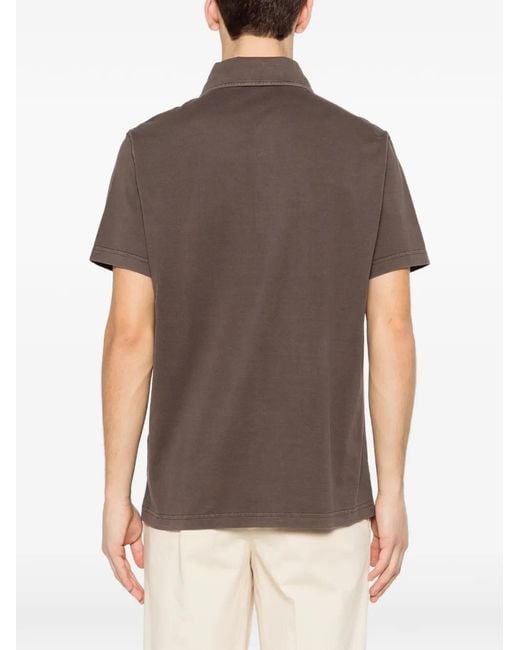 Polo Con Botones Fay de hombre de color Gray