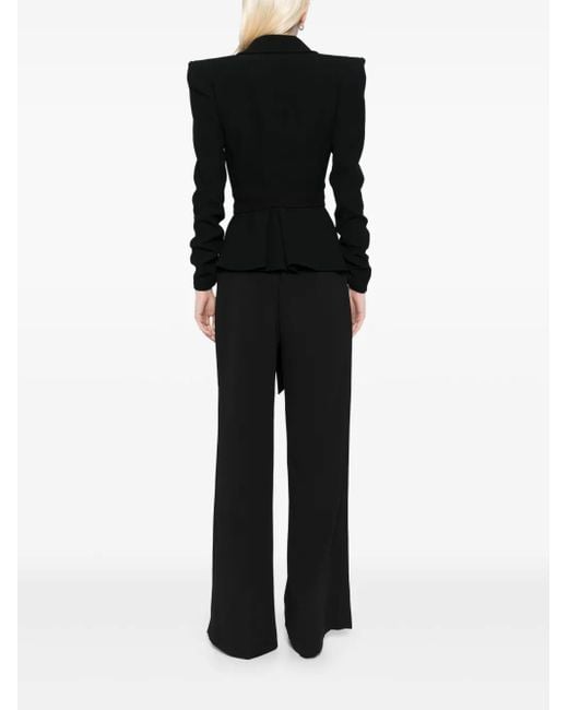 Saiid Kobeisy Black Tailored Crepe Jacket