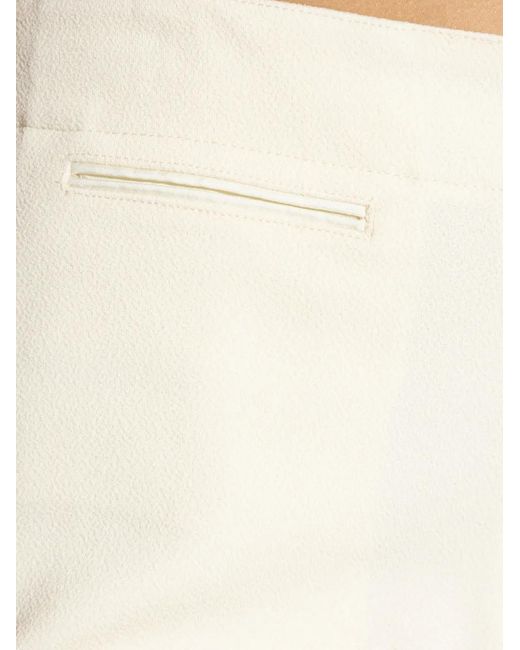 Jil Sander White Buttoned Tailored Shorts