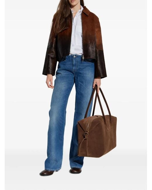 Samsøe & Samsøe Brown Salylo Leather Jacket