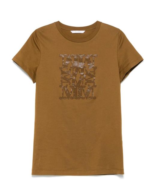Max Mara Giovane Tシャツ Brown