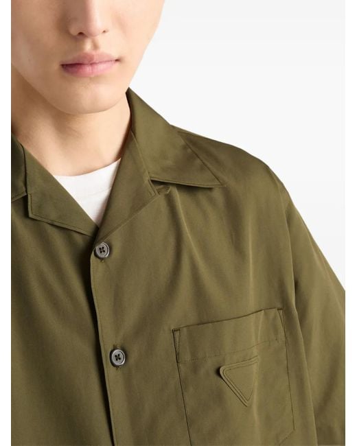 Prada Katoenen Overhemd in het Green voor heren