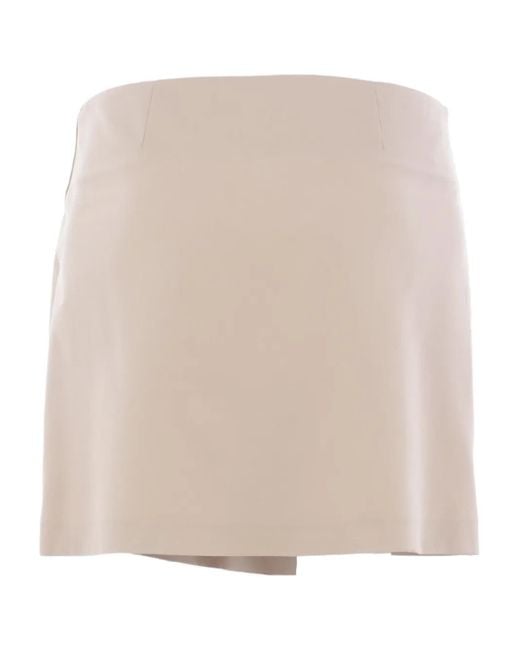 Loewe Natural Drawstring Pleated Skirt