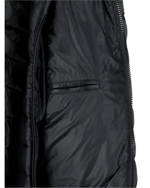 Herno Black Veste À Design Matelassé for men
