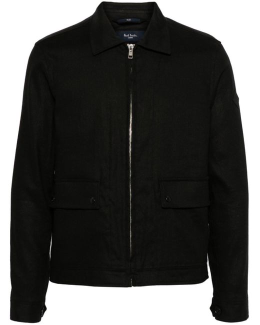Paul Smith Black Cotton-blend Shirt Jacket for men