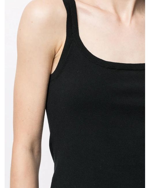 Dorothee Schumacher Black Scoop Neck Tank