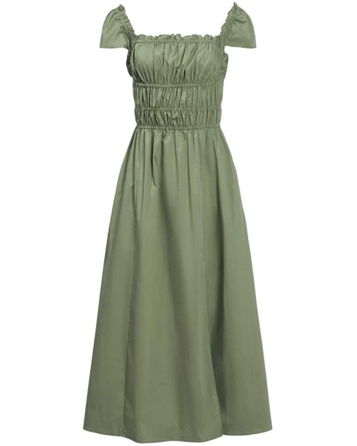 Altuzarra Green Lily Cotton Midi Dress