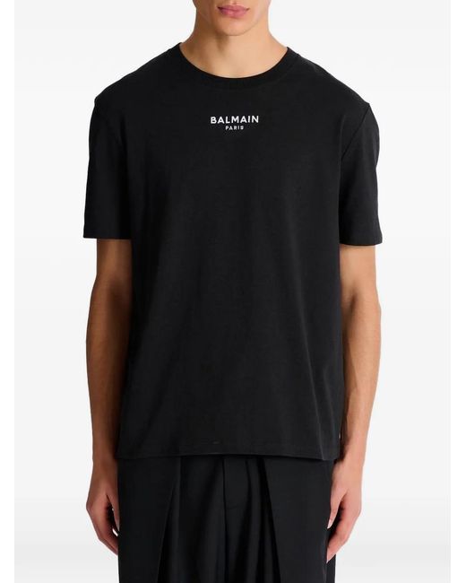 Balmain Black T-Shirt for men