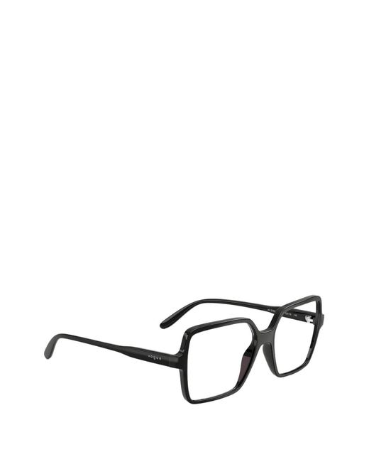 Vogue Black Geometric-Frame Glasses