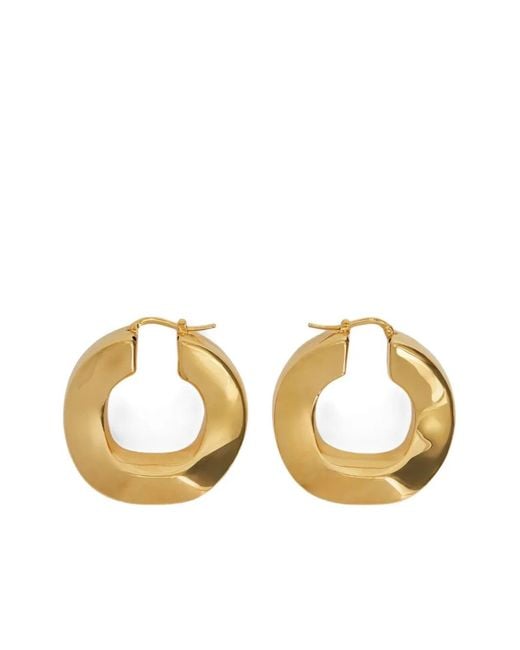 Jil Sander Metallic Hoop Earrings