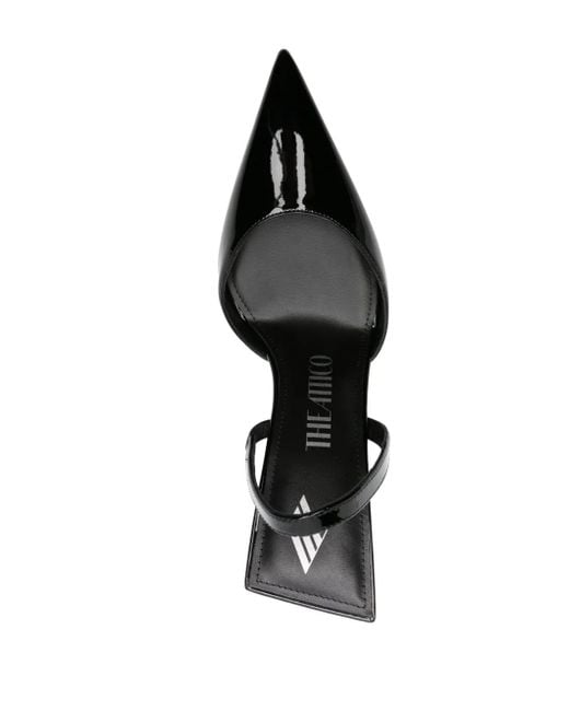 The Attico Black Heeled Mules