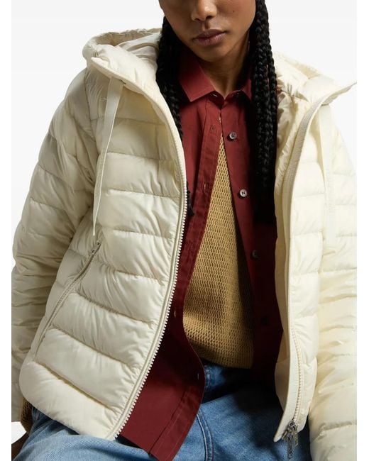 Woolrich Natural Nylon Short Down Jacket