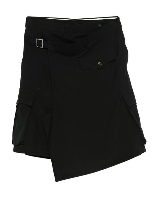 メンズ Comme des Garçons ポケットディテール レイヤード スカート Black