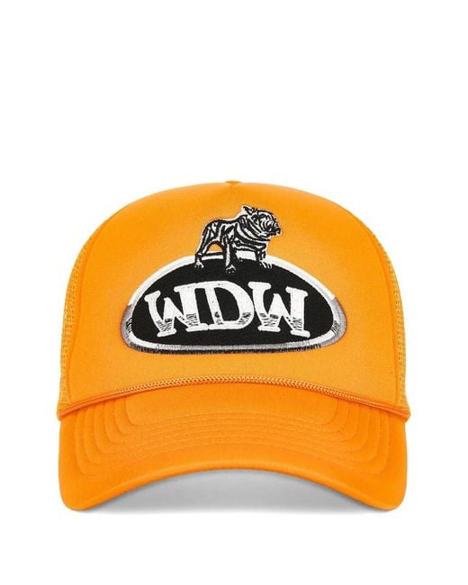 Who Decides War Orange Dale Logo-Appliqué Cap for men
