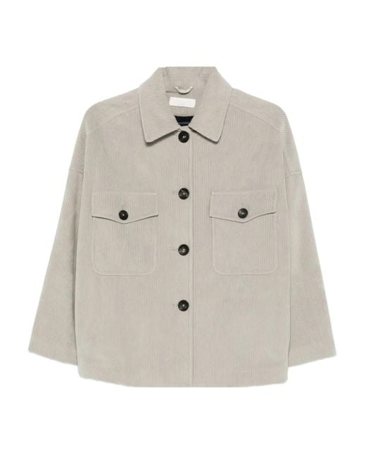 Circolo 1901 White Corduroy Jacket