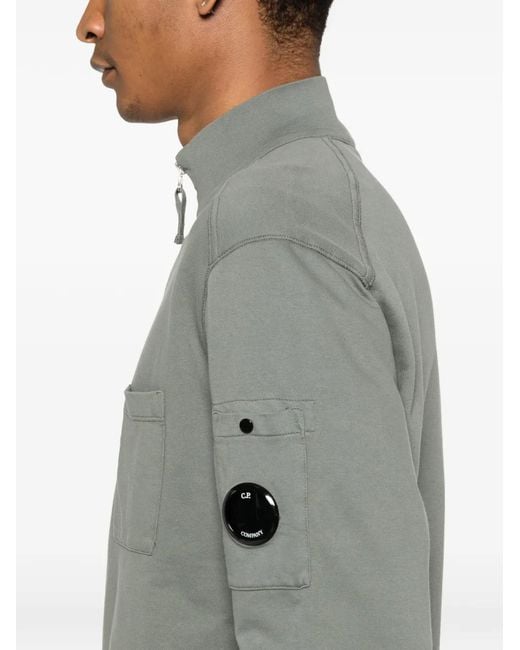 C P Company Gray Chest Pocket Zip Jacket for men
