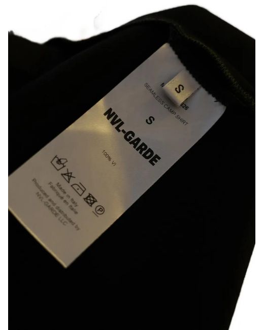 B1ARCHIVE Black Chemise Seamless Camp for men