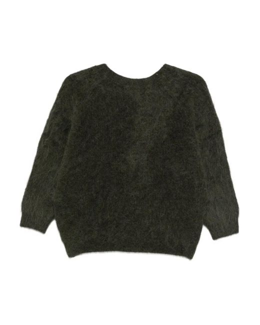 Ba&sh Black Fill Brushed-Effect Jumper
