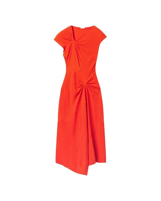 A.L.C. Red Willa Twisted Maxi Dress
