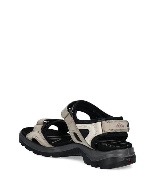 Ecco Black Offroad Two-Strap Sandals