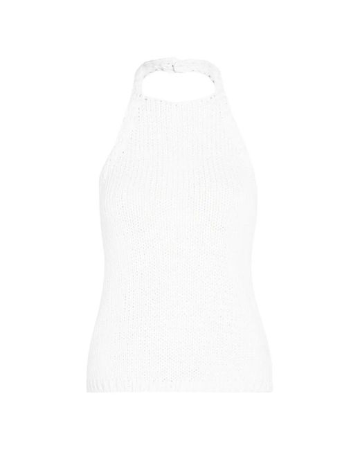 Rohe White Knitted Halterneck Top